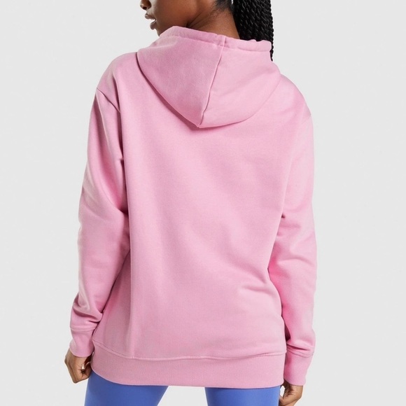 (NWT) GYMSHARK Apollo Oversized Hoodie In Sorbet Pink, Small - Picture 8 of 17